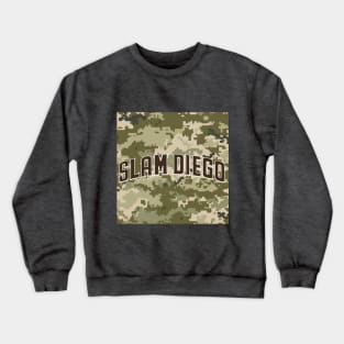 slam diego curve path army pattern Crewneck Sweatshirt